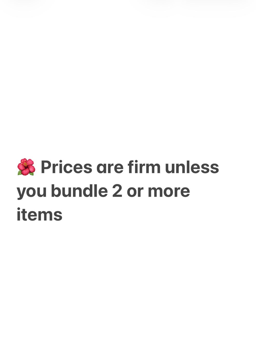 Prices Are Firm